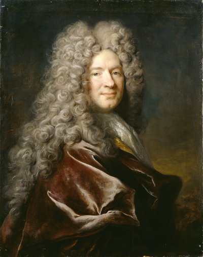 Retrato de un Hombre con Túnica Púrpura de Nicolas de Largillière